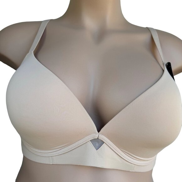 Maidenform Wireless Bra 38D Smartzone Cups Convertible Straps DM2301 Nude Color - Picture 1 of 14